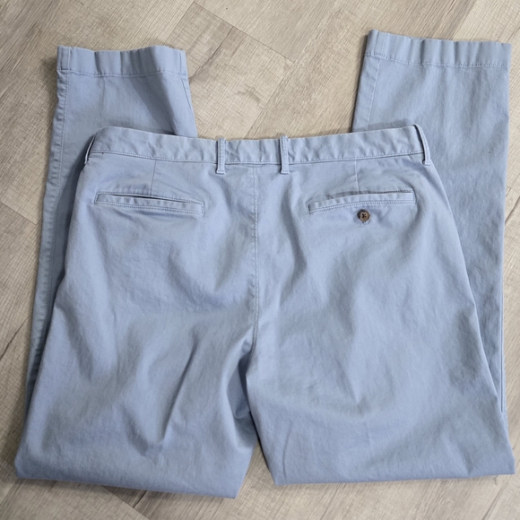 J.CREW Flex Straight Cotton Twill Light Blue Men's Casual Pants 36x32 - Picture 5 of 6